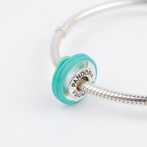 Pandora charm teal swirl